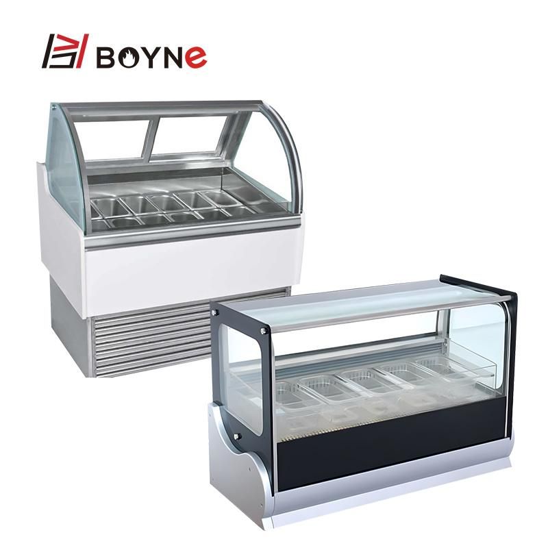 Milk Tea Material Storage Chiller Ice Cream Display Cabinet