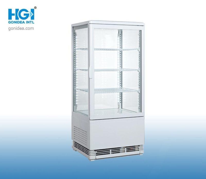 Commercial Countertop Double Glass Door Displays Chiller Showcase Cl-98