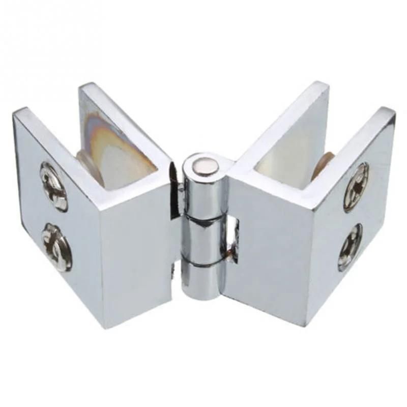 2018 New Cabinet Hinges Stainless Steel Door Hinges Double Action 180 Degree Glass Cabinet Drawer Hinge for Furniture Hardware