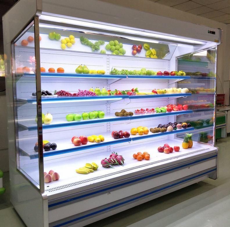 Supermarket Multidecks Cabinet Air Curtain Display Cabinet
