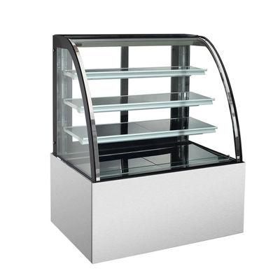 Best Selling Cake Showcase Refrigerator Curved Glass Pastry Display Counter