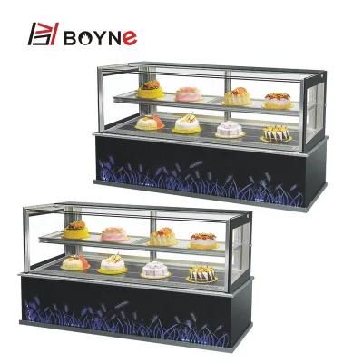 Bakery Marble Base Cafe Display Chiller Cake Cooling Cabinet