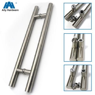 1200 mm Sliding Double Side Glass Hardware Stainless Steel Handle