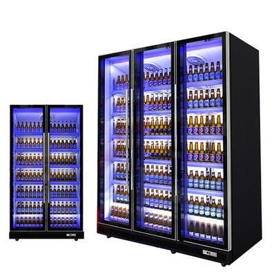 Good Quality Double Glass Door Refrigerator St Climate Type Showcase Cool Drink Refrigerator