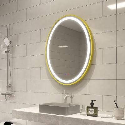 ETL CE Approved Custom-Sized Oval LED Lighted Bathroom Mirror