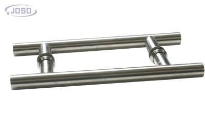 Heavy Duty Stainless Steel Bright Chrome Double Side Shape Swing Glass Push Pull Door Handle Mango De Acero Inoxidable