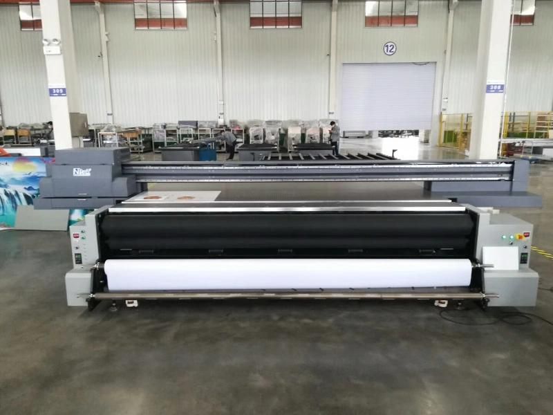 Hybrid UV Roll to Roll Flatbed Printer PVC Banner Flex Printing