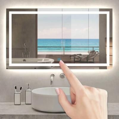 LED Bathroom Mirror with LED Light Has Touch Sensor