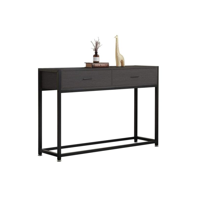 Console Table Hallway Entry Way Table with Drawers Sofa Table Sturdy Metal Frame