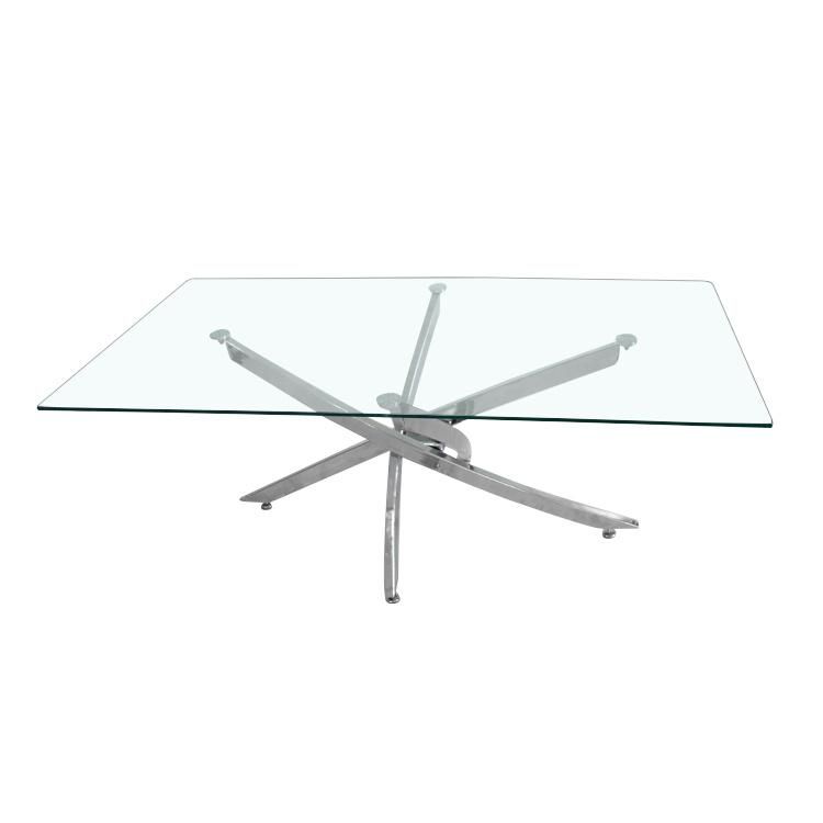 Modern Design Glass Surface Dining Table