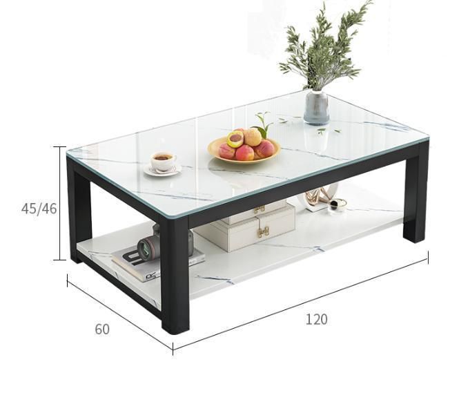 Coffee Table Table Living Room Household Simple Small Table Small Coffee Table Simple Modern Small Apartment Net Red Tempered Glass Coffee Table