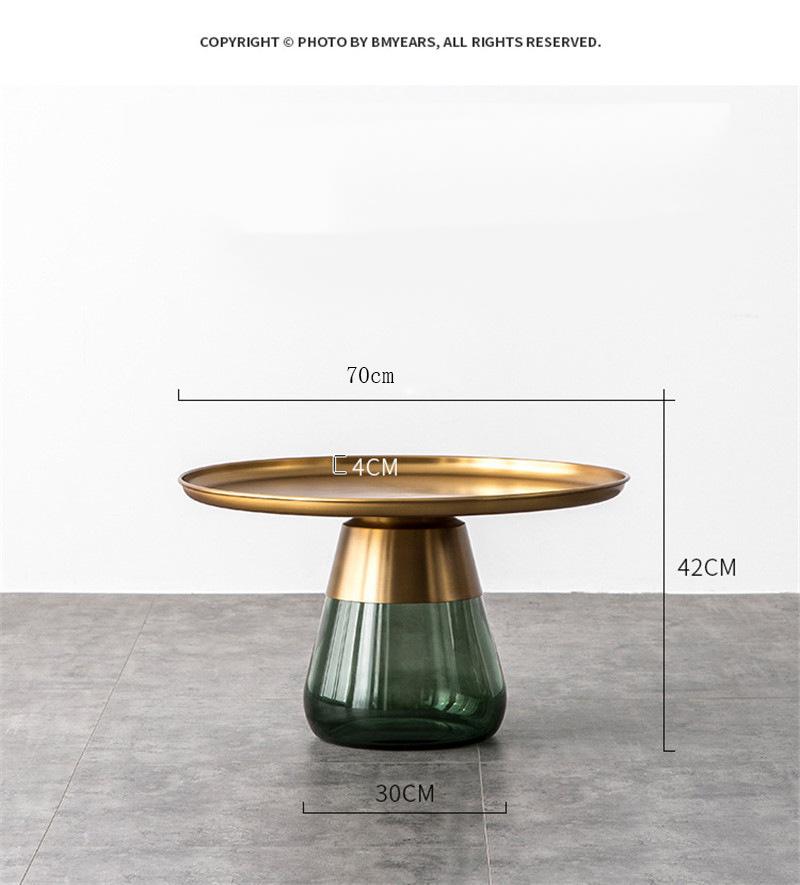 Home Apartment Furniture Round Glass Coffee Table