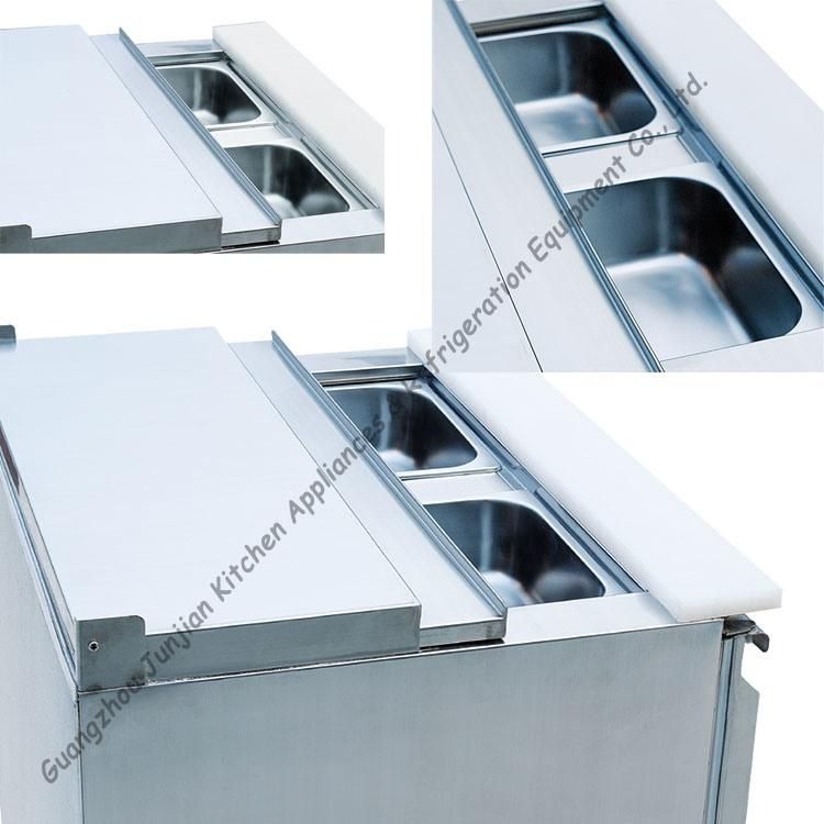 Commercial Marble Pizza/Sandwich Refrigerated Pre-Workbench
