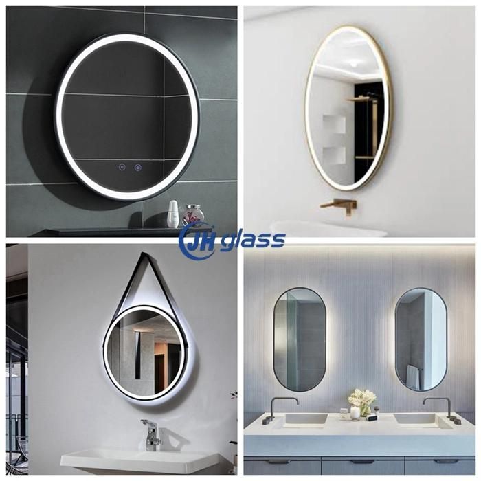Black Framed Wall Mirror LED Bathroom Mirror Framed Bathroom Mirror with Lighting