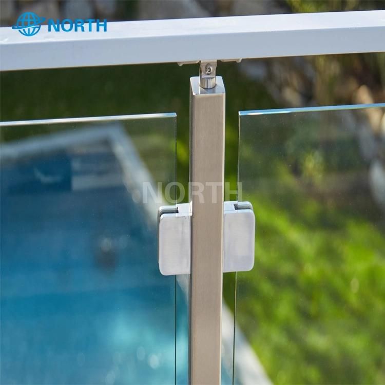 Aluminum Standoff Railing Glass System Stainless Steel Balustrade Glass System