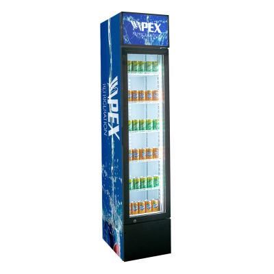 Supermarket Bottle Drink Promotion Glass Door Display Cooler Cabinet