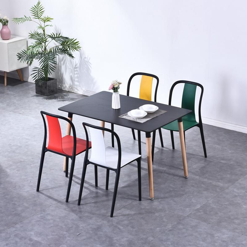 Nordic Style Home Wedding Garden Banquet Dining Chair Furniture Plastic Metal Frame Restaurant Dining Chairs