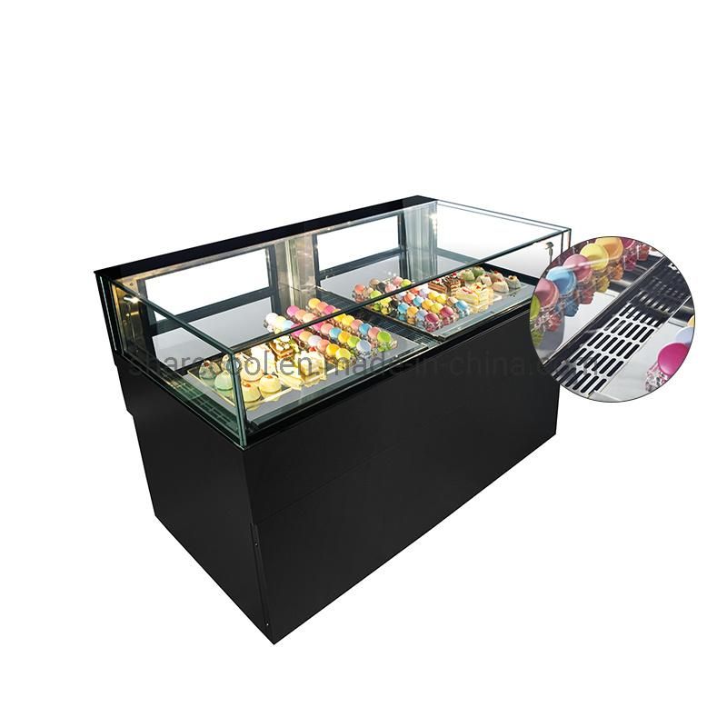 Auto Defrost Chocolate Refrigerated Showcase for Cafe Shop