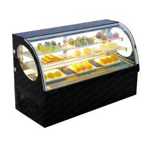 Commercial Display Refrigerator High Speed Cooling Pastry Showcae Chiller Glass Cake Display Cabinet