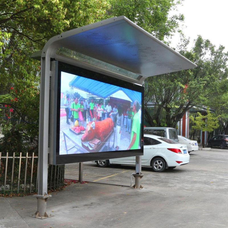 Metal Bus Shelter for Public Facilities (HS-BS-F026)