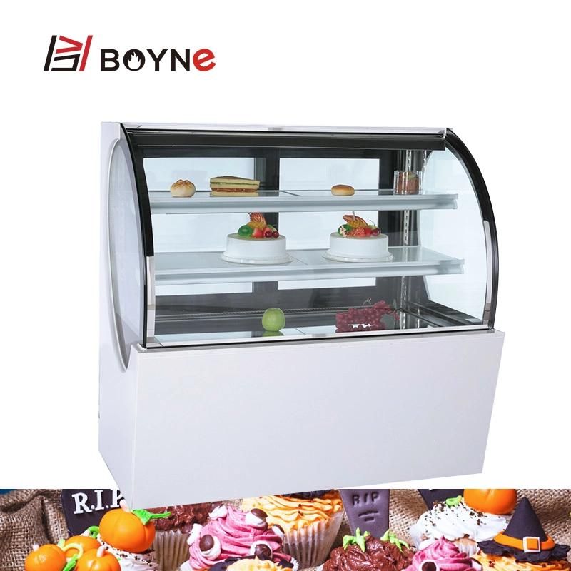 Coffee Restaurant Arc Cake Display Chiller Bakery Shop Pastry Cabinet