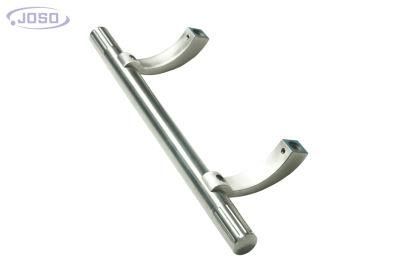 Stainless Steel Satin Finish Curve Legs Glass Door Handle Glass Push Pull Office Door Handle