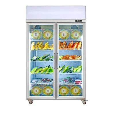 Commercial Static Cooling Meat Chest Display Refrigeratorfreezer Showcase