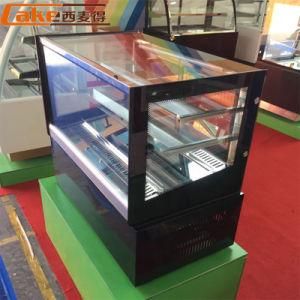 Commercial Free Standing Glass Modern Cake Showcase Price/Cake Freezer/Glass Cake Display Cabinet