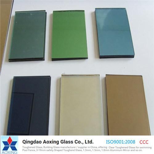 Dark Blue/Bronze/Green/Europe Grey Color Float Glass for Decoration