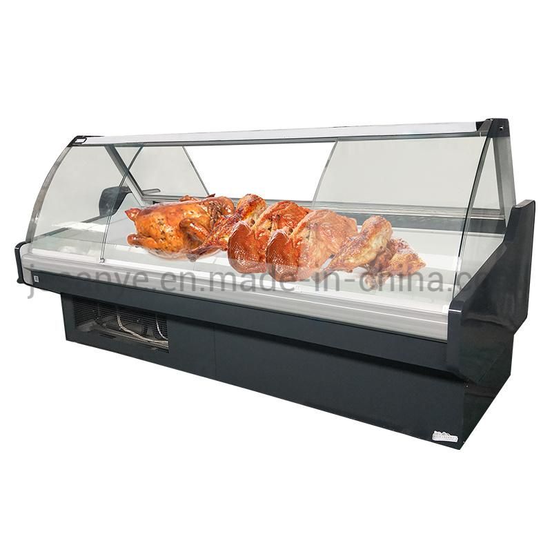 Commercial Supermarket Meat Refrigerator Showcase with Glass Door