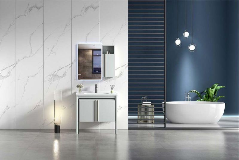 2022 New PVC Modern Style Bathroom Cabinet Bathroom Furniture Cabinet Vanity
