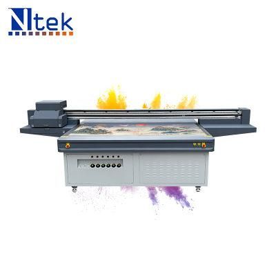 Ntek 2513 UV Flatbed Printer 3D Wood Glass Metal Ceramic Tile Printing Machine