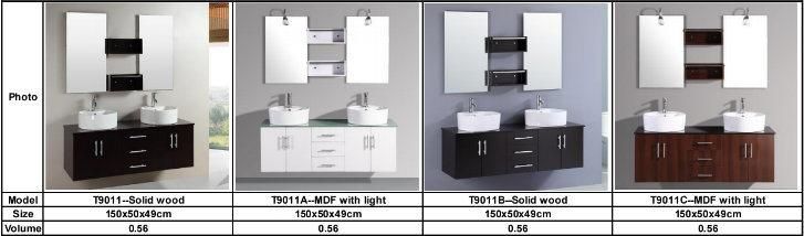 Chinese Commercial Bathroom Vanities with Double Sink T9011