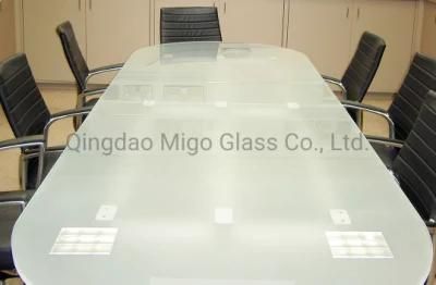 Glass Table Price, 10mm Acid Etched Glass Top