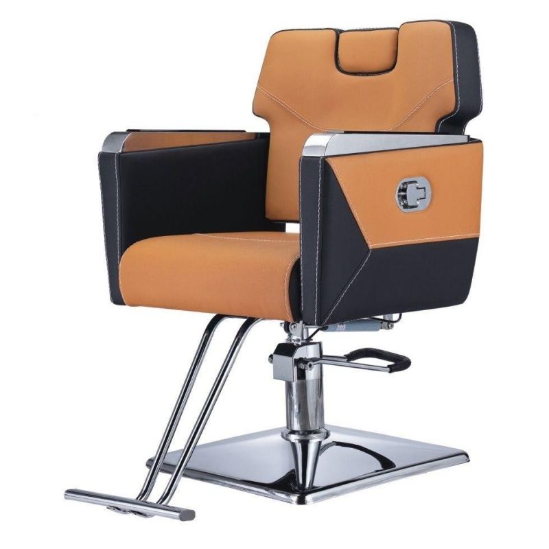 Hl-9296 Salon Barber Chair for Man or Woman with Stainless Steel Armrest and Aluminum Pedal