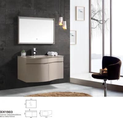 High Quality MDF Bathroom Furniture Grey Color Bathroom Cabinet Sets