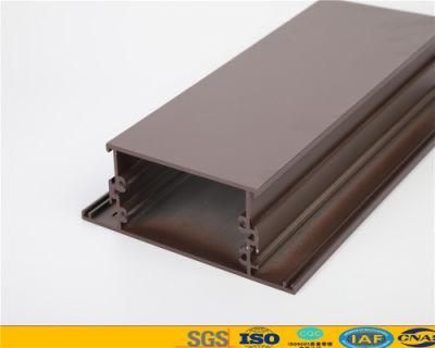 Brown Powder Coating Building Material OEM 6063 T5 Extruded Aluminum Profile