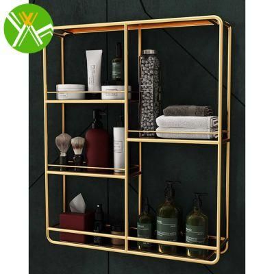 Retro Bathroom Space Saver Rack Simple Luxury Storage Rack Bathroom for Bathroom Decoration