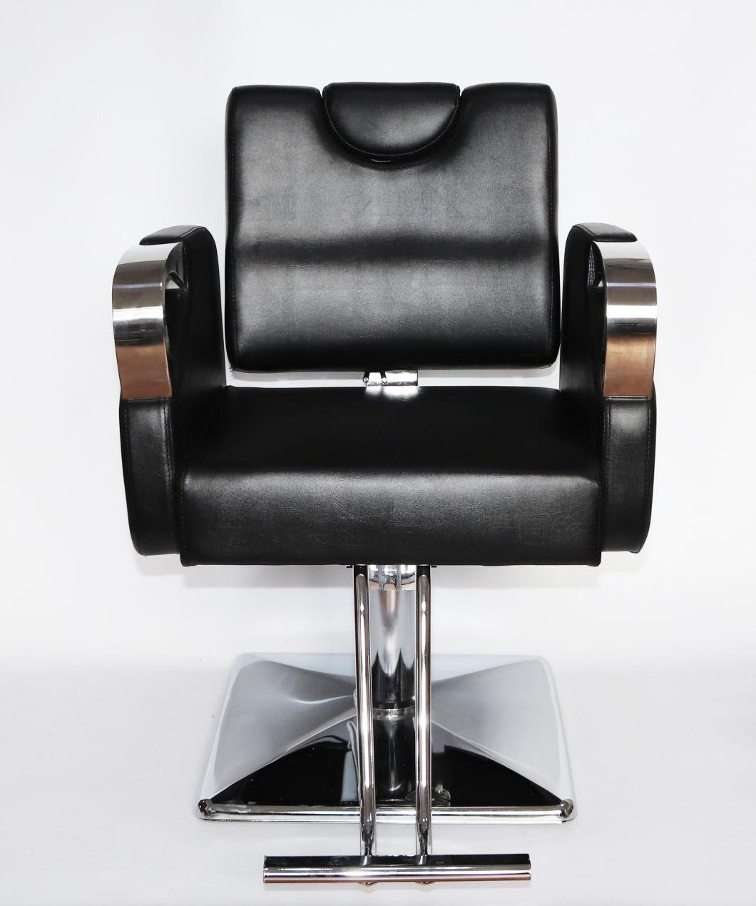 Hl-1131 Salon Barber Chair for Man or Woman with Stainless Steel Armrest and Aluminum Pedal