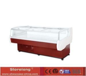 Curved Glass Open Service Showcase for Convenient Store Cxr-2012mr