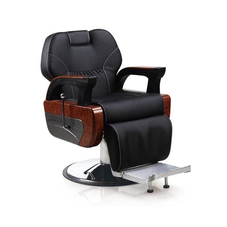 Hl- 8189b Salon Barber Chair for Man or Woman with Stainless Steel Armrest and Aluminum Pedal