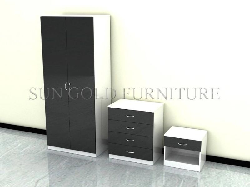 Modern Wholesale Melamine Chipbobard MDF Wardorbes Bedroom Furniture