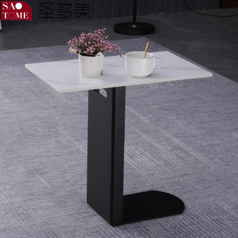 Modern Minimalist Leisure Furniture Slate/Marble Countertop Small Round Coffee Table