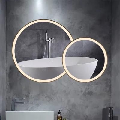 Wall Mounted Round Dimmable Lights Illuminated Home Decoration Bath Mirror