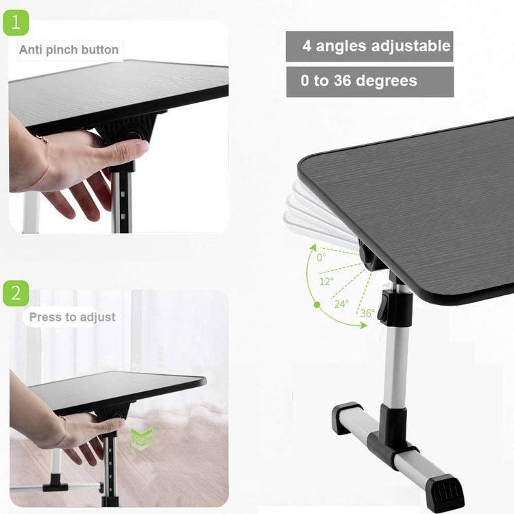 Modern Portable Adjustable Computer Table Folding Light Weight Metal Study Reading Stand Table