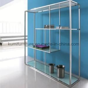 fashion Hotel Style White Glass Display Unit