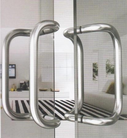 Stainless Steel 304 Double Side Tempered Glass Door Pull Handle