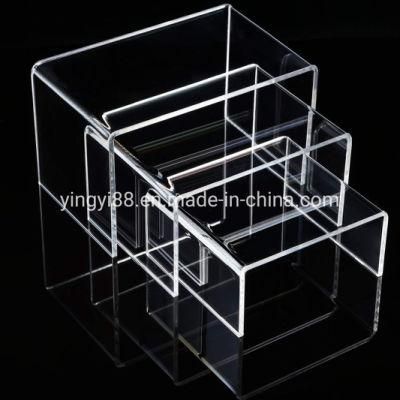 Custom Made Acrylic U Bridge Perspex Jewelry Makeup Display Riser Stand