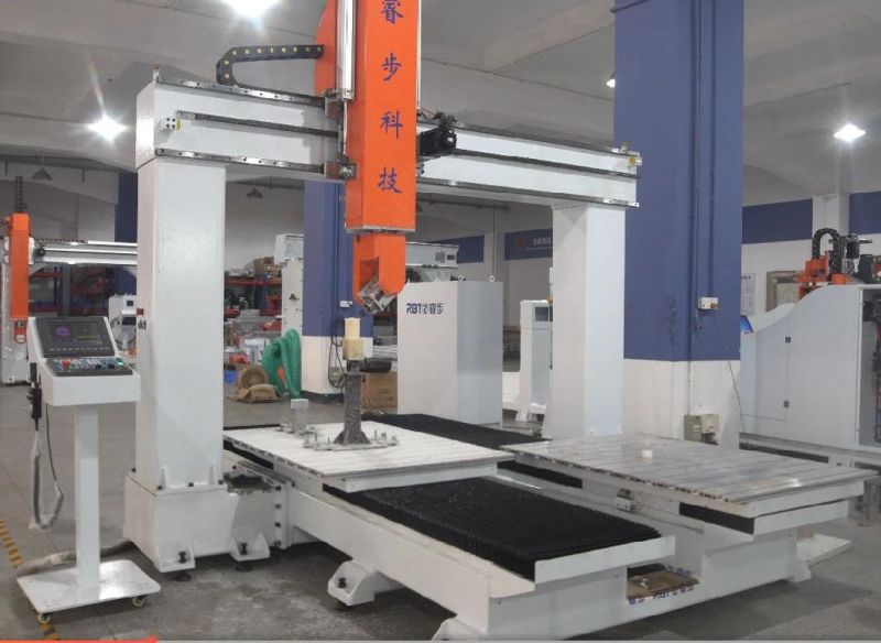 Rbt High Efficiency Nonmetal Six -Axis CNC Machine for Composite Material Carbon Fiber and Glass Steel Punching and Cutting Milling Trimming