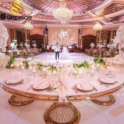 Royal Event Dining Room Furniture White MDF Wood Wedding Table